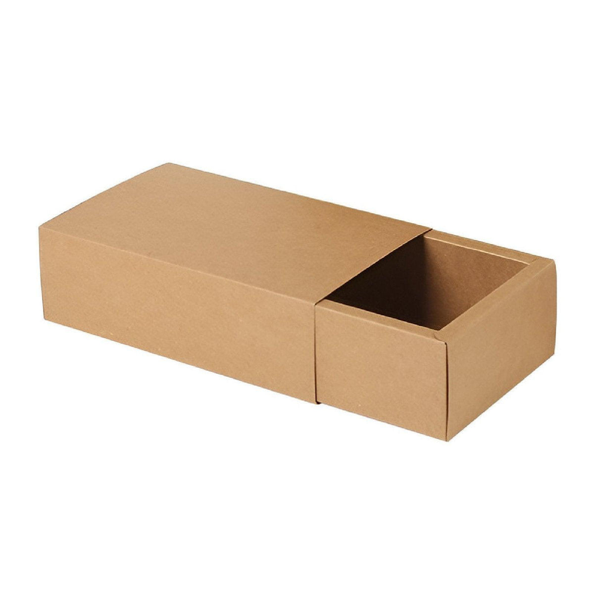 Kraft Paper Drawer Box Packaging Gift Storage Organiser Small Kraft Boxes - 20.5x15.5x4cm