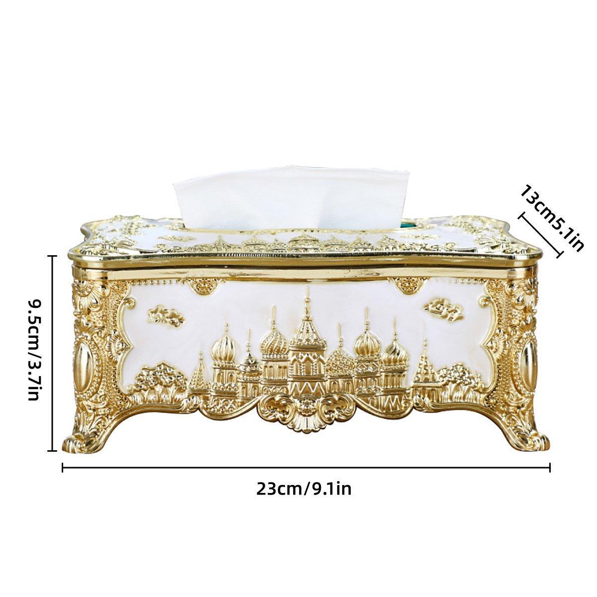 Small Napkin Tissue Box Creative Plastic Desktop Paper Holder Compact Design - Silver