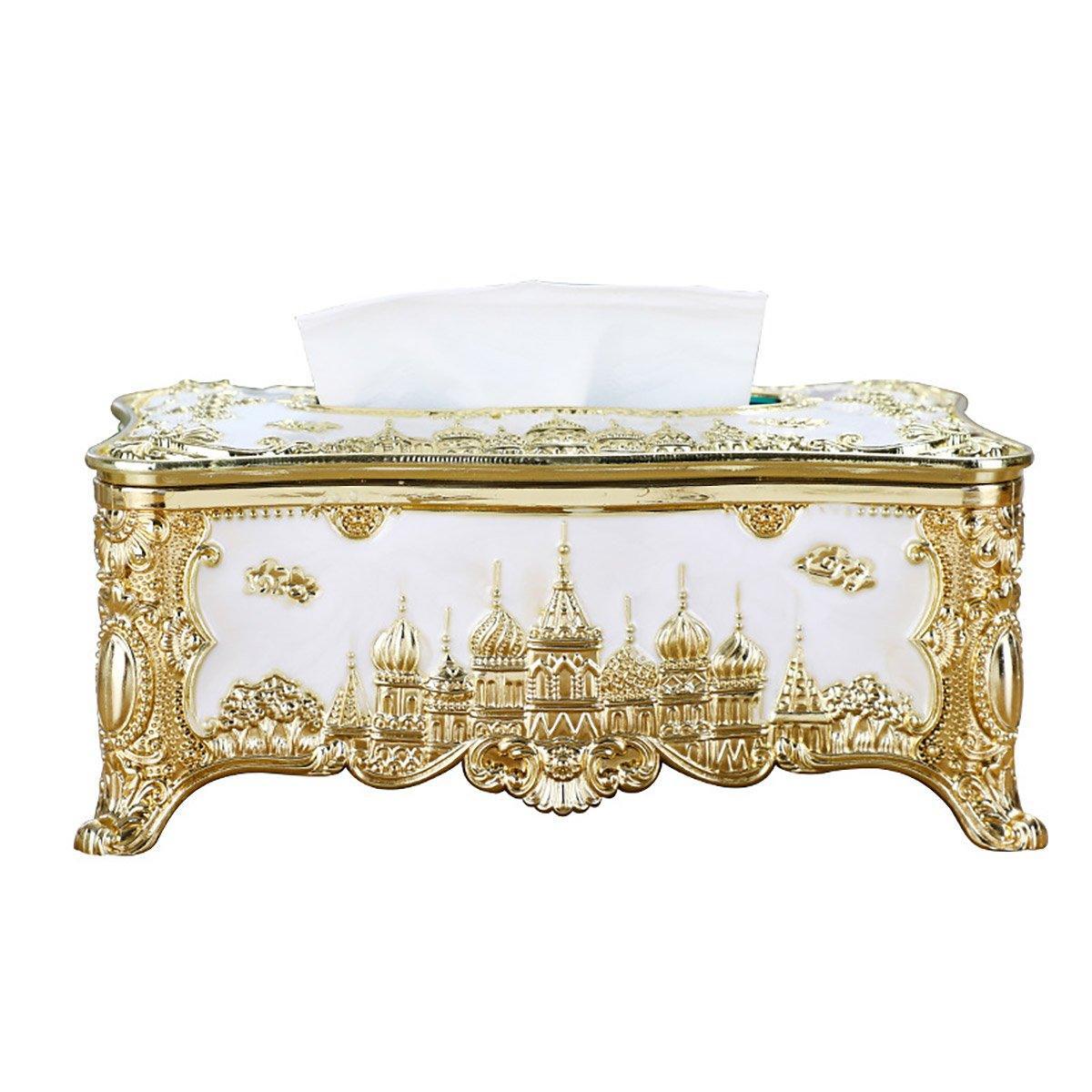 Small Napkin Tissue Box Creative Plastic Desktop Paper Holder Compact Design - Silver