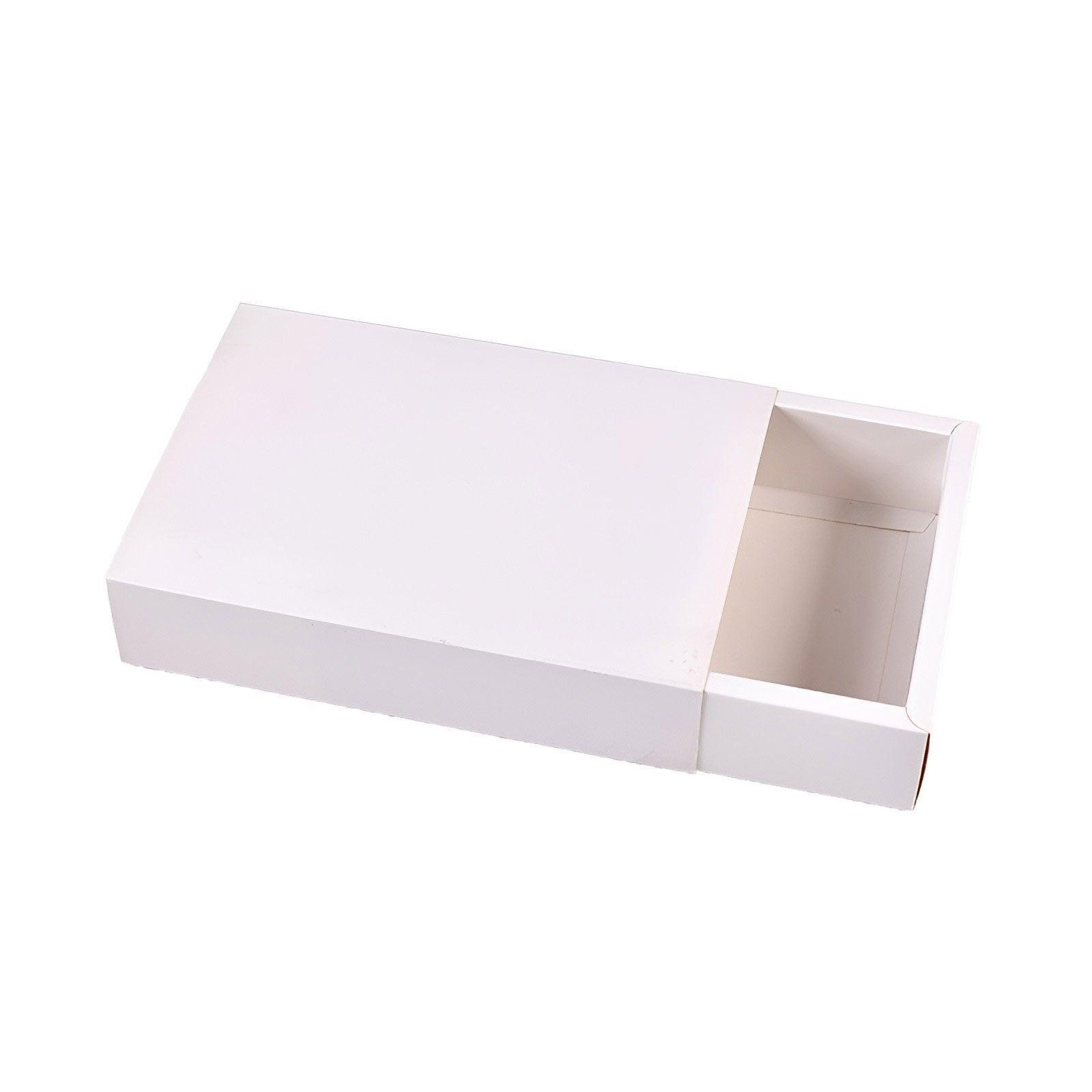 25X White Kraft Paper Drawer Jewelry Package Necklace Bracelet Gift Package box - 10*5*3.5-25pcs