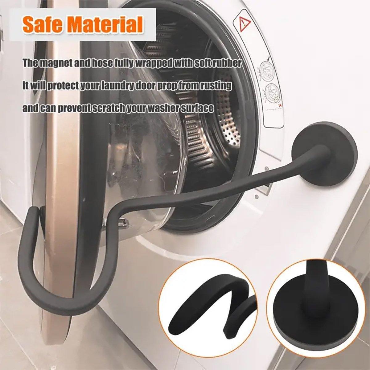Magnetic Washer Door Holder Front Load Washing Machine Magnetic Door Prop - White