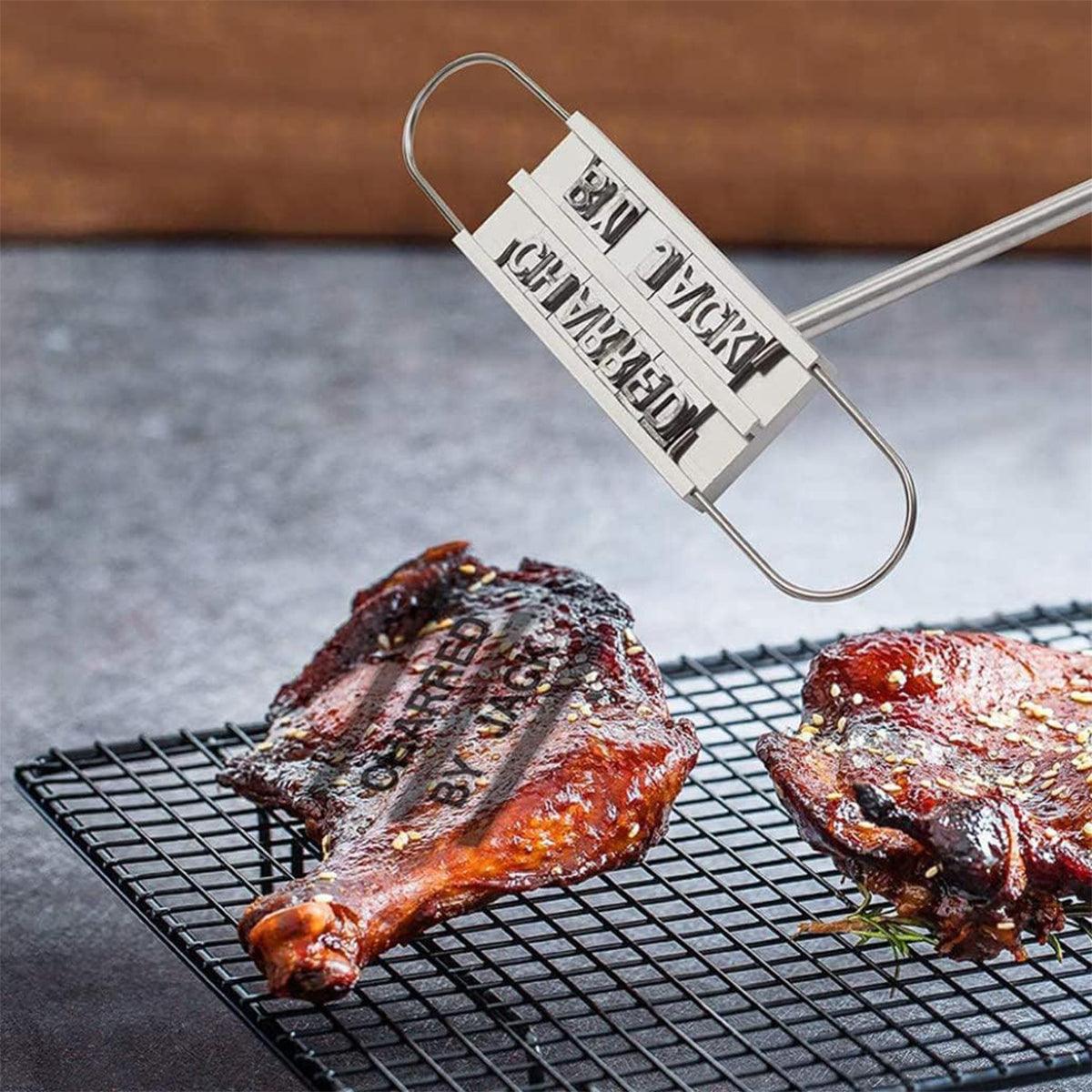 Alphabet Fire Branding Barbecue Grill Tool Custom Branding Iron for BBQ Meat