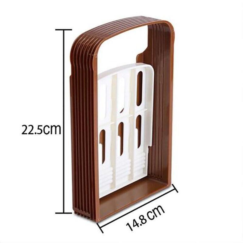 Foldable Bread Slicer Cutting Guide for Loaf Toast Adjustable Thickness