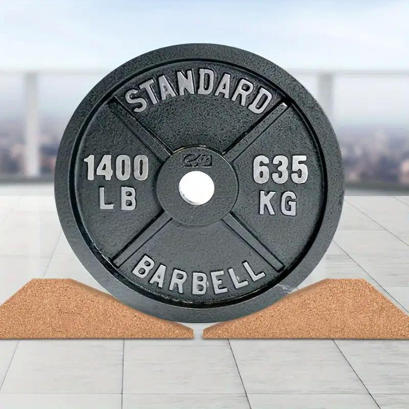 2pcs Cork Wedge Shaped Fitness Bricks Deep Squat Special Exercise Blocks Yoga