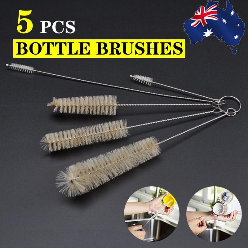 5PCS Bottle Cleaning Brush Set for Glass Straws Tubes Bottles Narrow Neck Cups