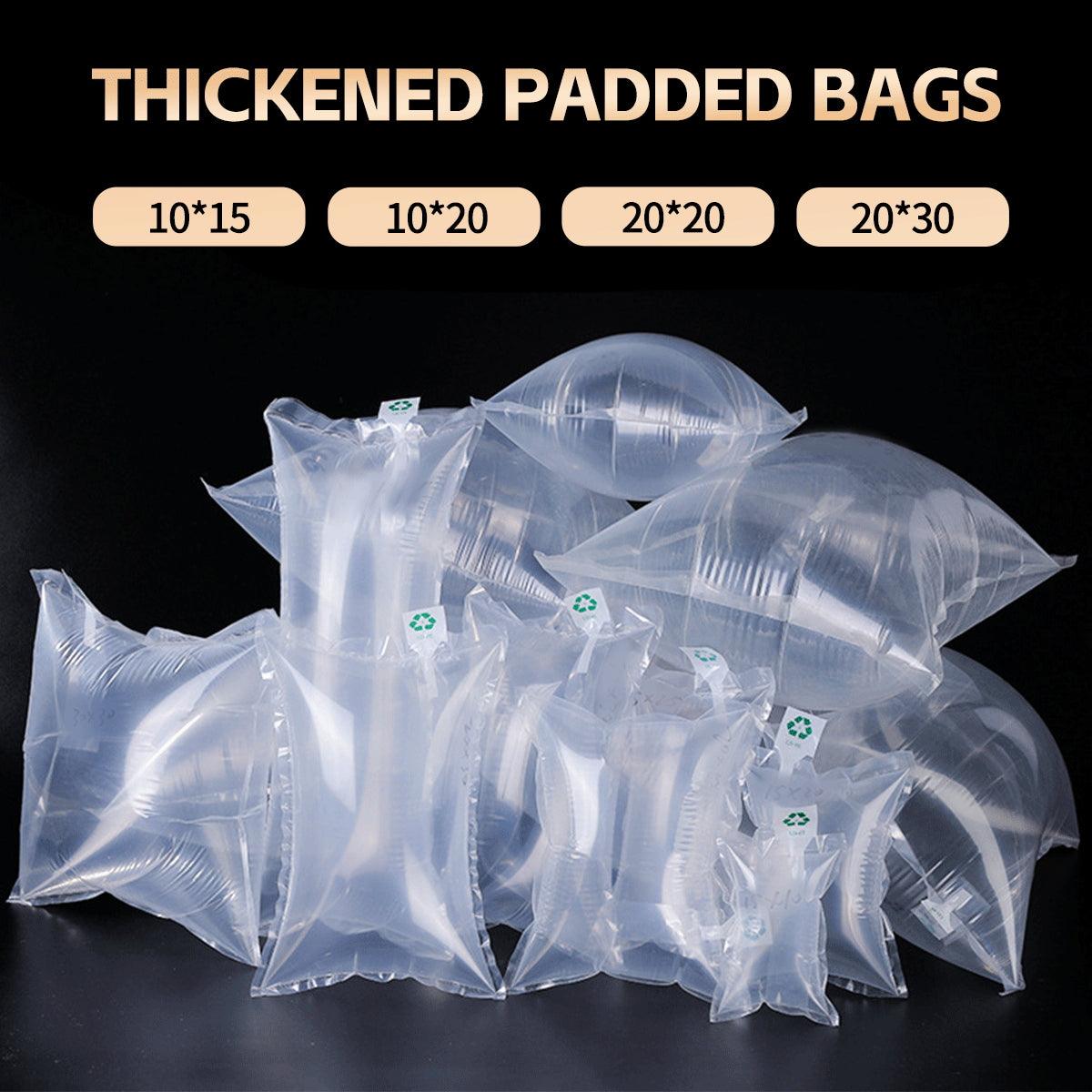 100pcs Inflatable Air Column Bag Bubble Wrap Cushion Packaging Buffer Filling - 10x20cm