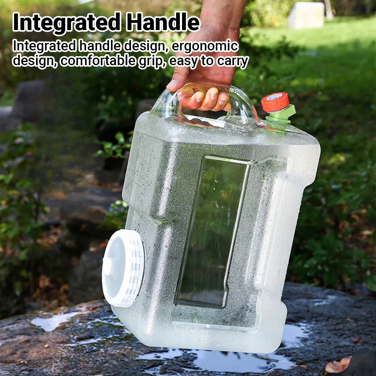 Water Bucket 12L Outdoor Portable Container With Faucet Camping Car Household
