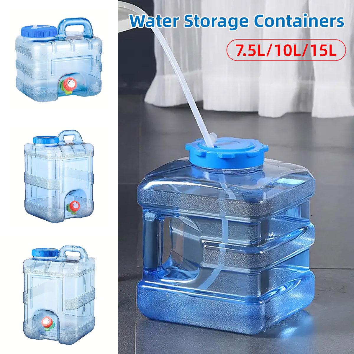 Outdoor Water Bucket Household Storage Car Water Tank Drinking Water Storage - 7.5L