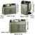 Outdoor Camping Water Storage Bucket with Faucet Portable Square Drinking Tank - 11L