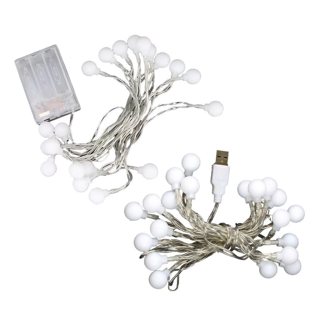 Bulb Ball Fairy String Strips Lights Home Garden Lamp Halloween Xmas Party - 6M 40Lights