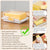 Butter Cheese Storage Box Kitchen Container with Lid Plastic Fridge Organizer - White