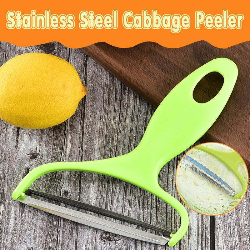 Stainless Steel Cabbage Peeler Wide Blade Vegetable Shredder with Ergonomic Handle