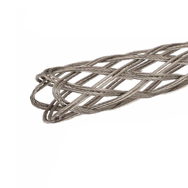 Stainless Steel Cable Pulling Sock Wire Grip Tool for NBN Telstra Ducting 6 Sizes - Green(12-15MM)