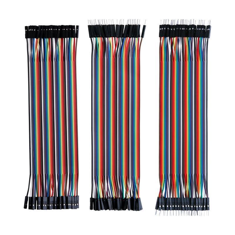 40PCS Dupont Cable 20cm Jumper Wire for Arduino RPi breadboard - Male to Male 20CM