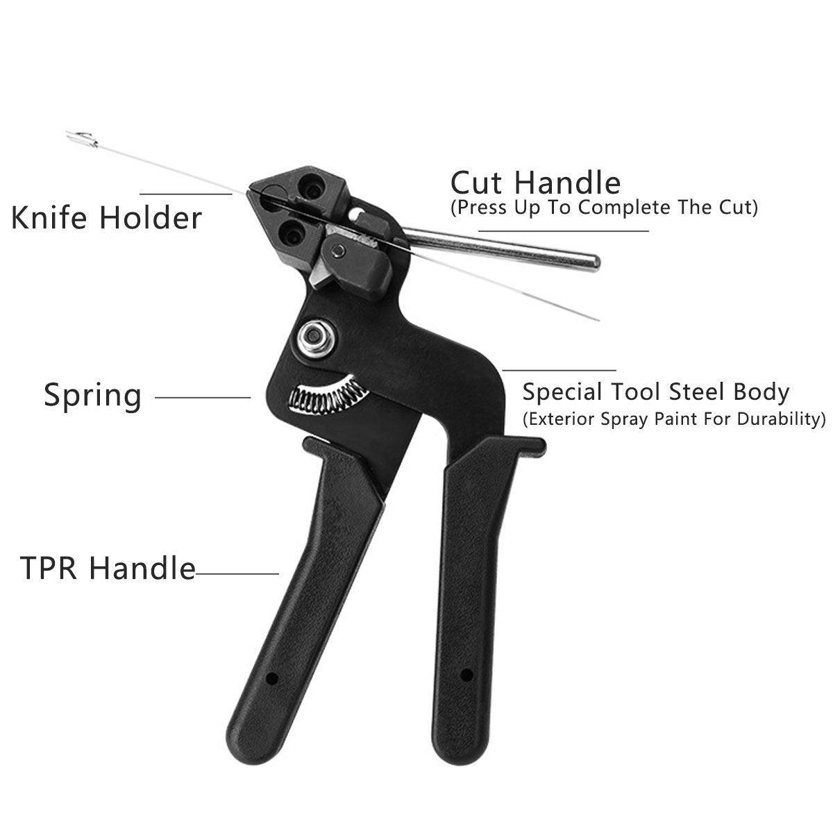Self Locking Stainless Steel Strapping Pliers Belt Tightener Tool Machine