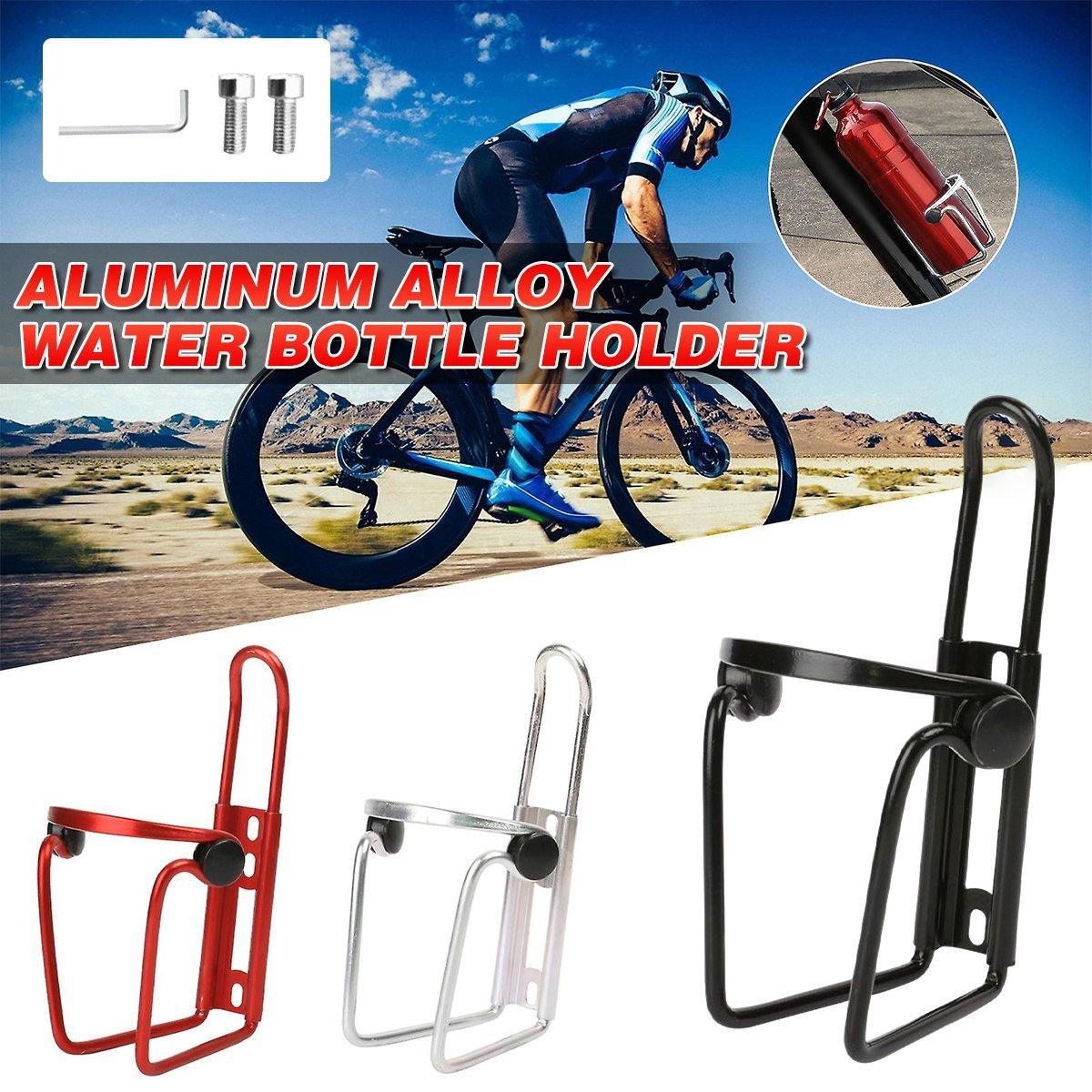 Durable Aluminum Alloy Water Bottle Holder for MTB Bike Bicycle Cycling Cage - Silver