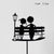Happy Birthday Acrylic Cake Topper Cake Decoration Golden Silver Party - Black-Street lamp couple