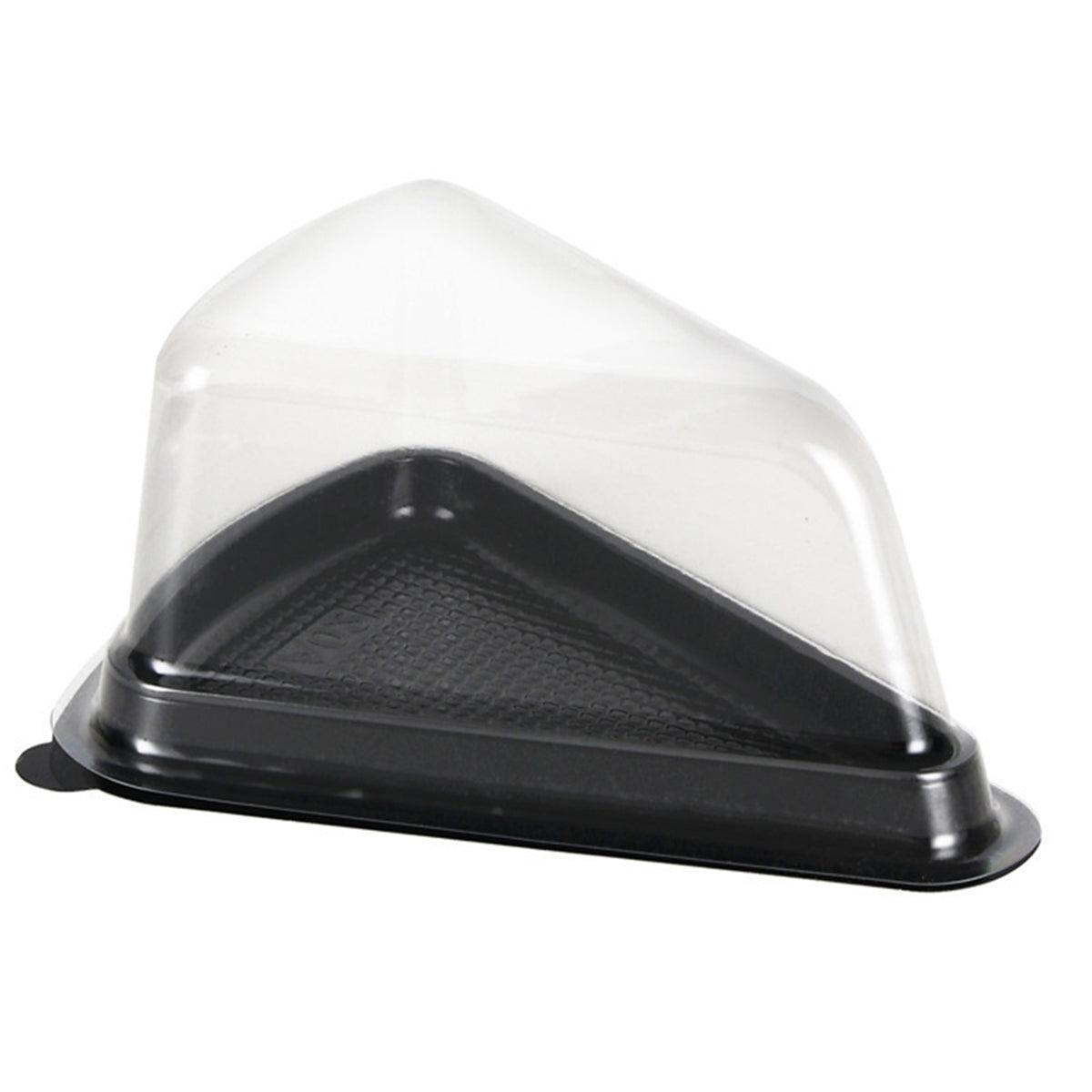 100pcs Triangle Cake Boxes for Bakery Packaging Pastry Gift Boxes for Parties - Black-7x14x6cm