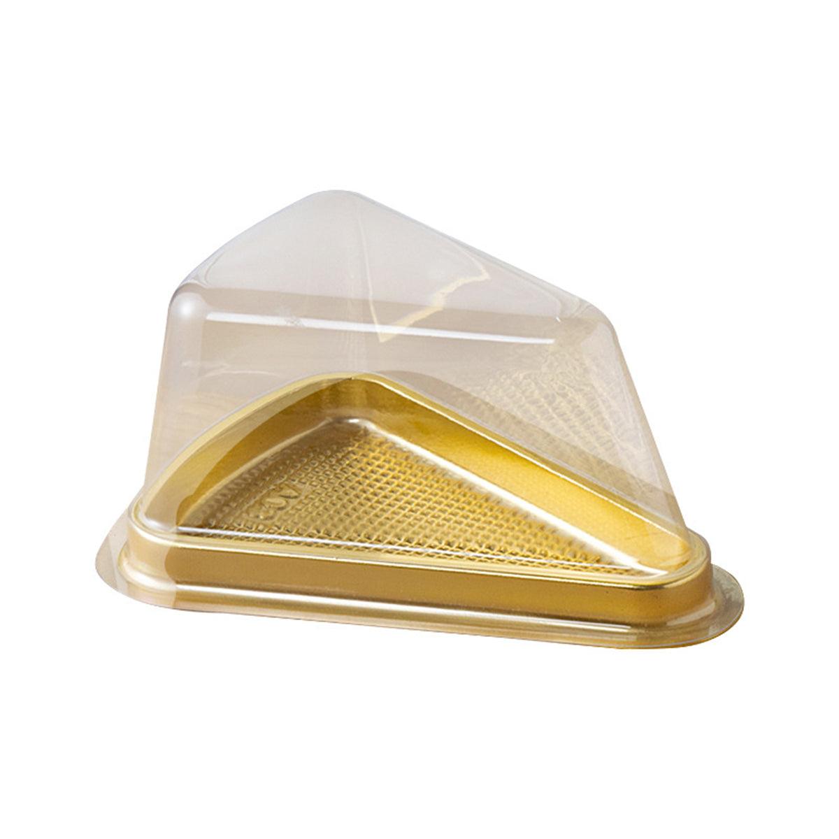 100pcs Triangle Cake Boxes for Bakery Packaging Pastry Gift Boxes for Parties - Black-7x14x6cm