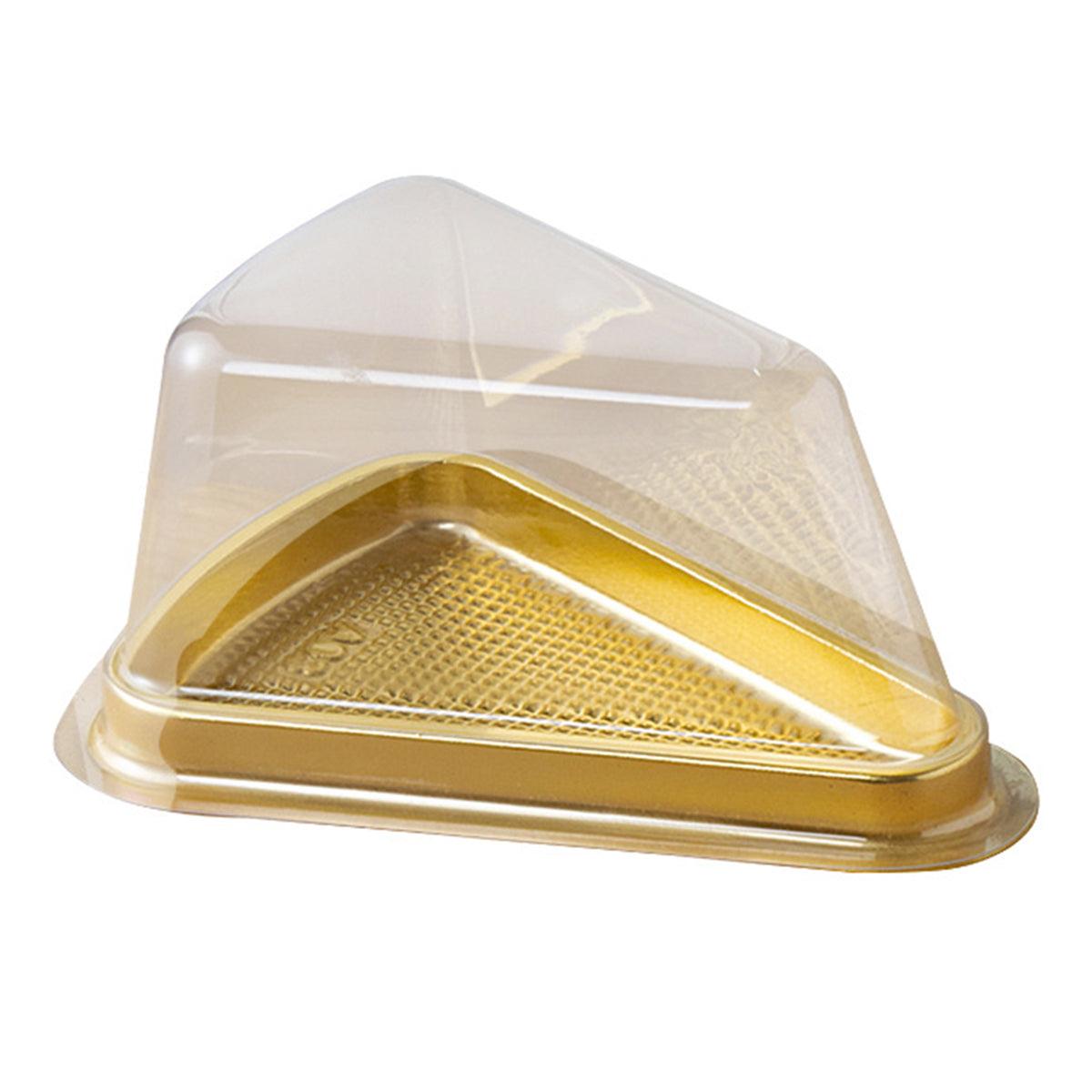 100pcs Triangle Cake Boxes for Bakery Packaging Pastry Gift Boxes for Parties - Black-7x14x6cm