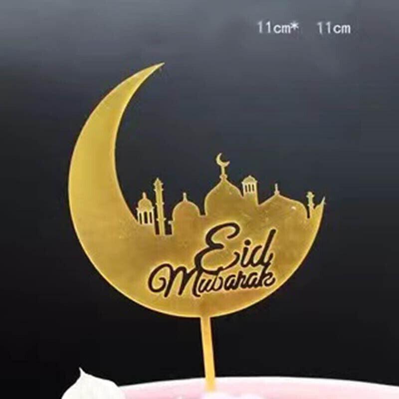 Happy Birthday Acrylic Cake Topper Cake Decoration Golden Silver Party - Gold-Moon Star Cake Birthday