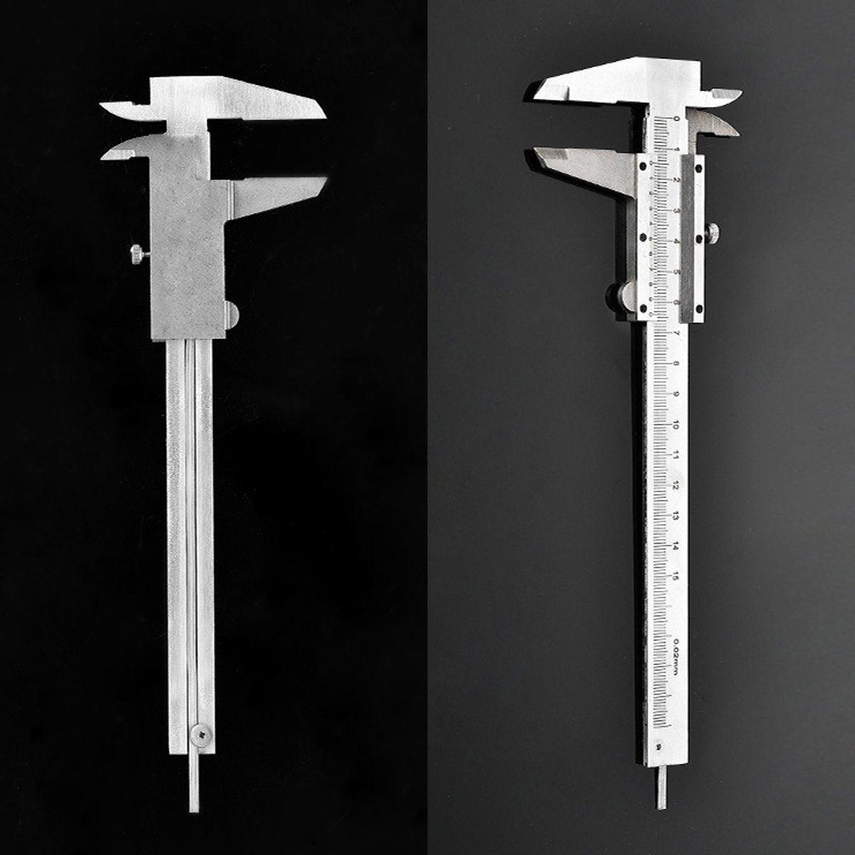 Stainless Steel Vernier Caliper 200mm Micrometer Measuring Tool Gauge Ruler