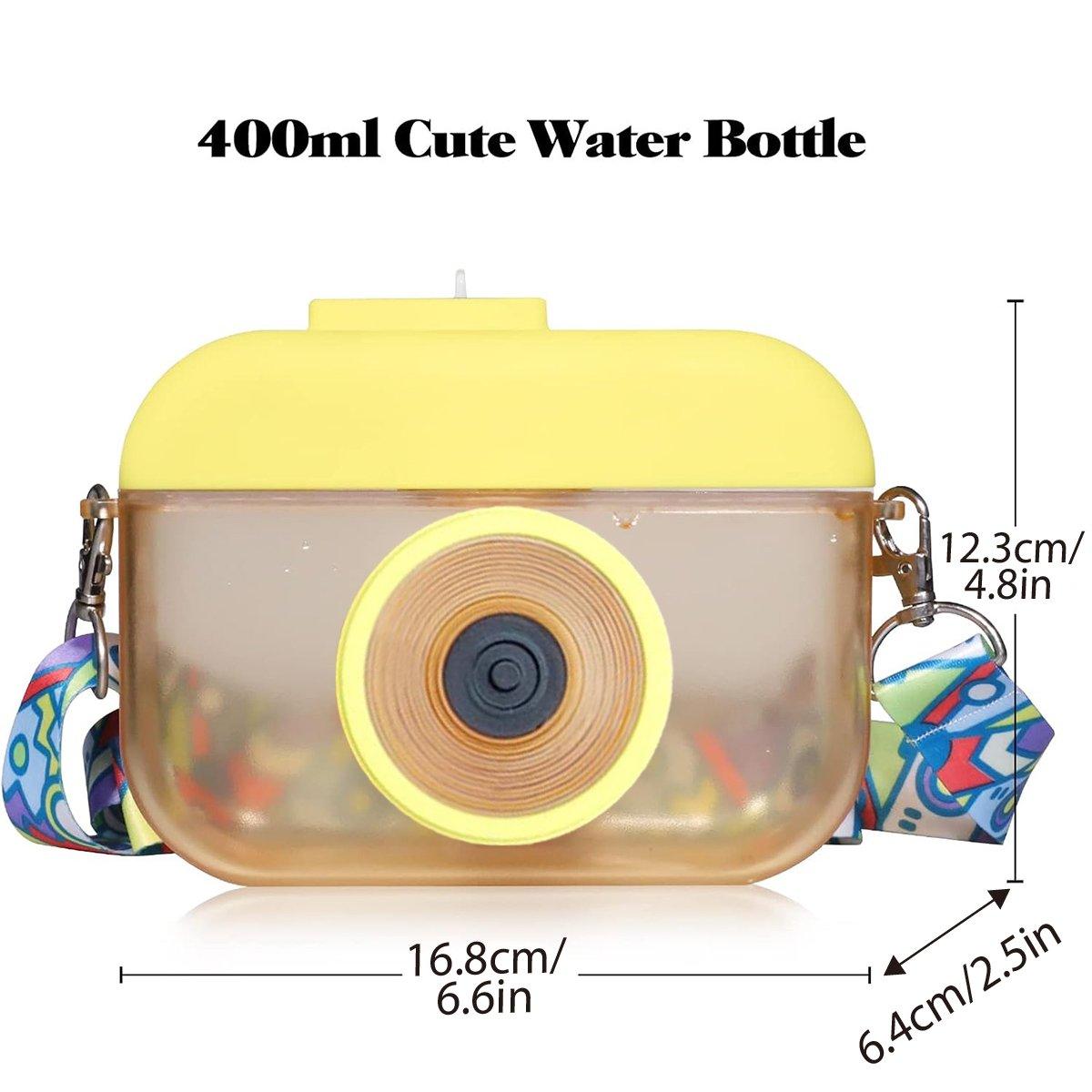 Plastic Camera Straw Mug Backpack Leak Proof Outdoor Travel Mug Hiking Camping