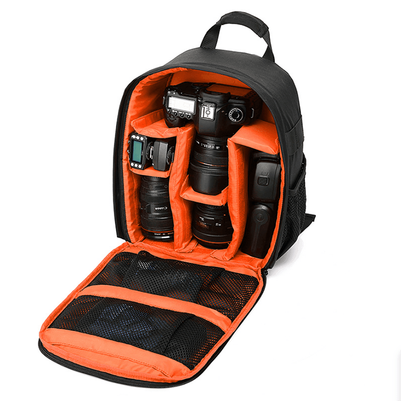 Waterproof DSLR Camera Backpack Multi Functional Rucksack for Canon Nikon Sony - Red