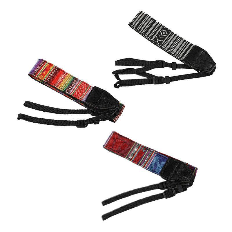 Camera Strap Compatible With Sony Nikon Olympus Dslr Canon Vintage Shoulder Neck - Black