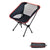 Outdoor Portable Lightweight Folding Camping Chair High Back Fishing Chair - Black