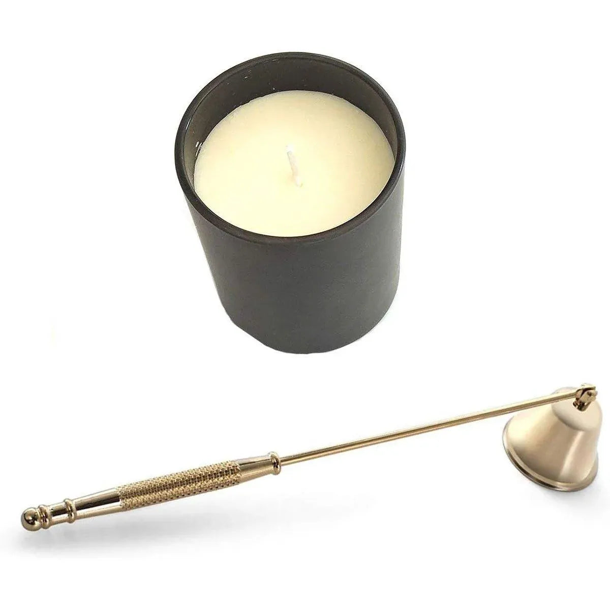 Stainless Steel Candle Flame Snuffer Candle Stopper Wick Snuffer Home Candle Tool - Black