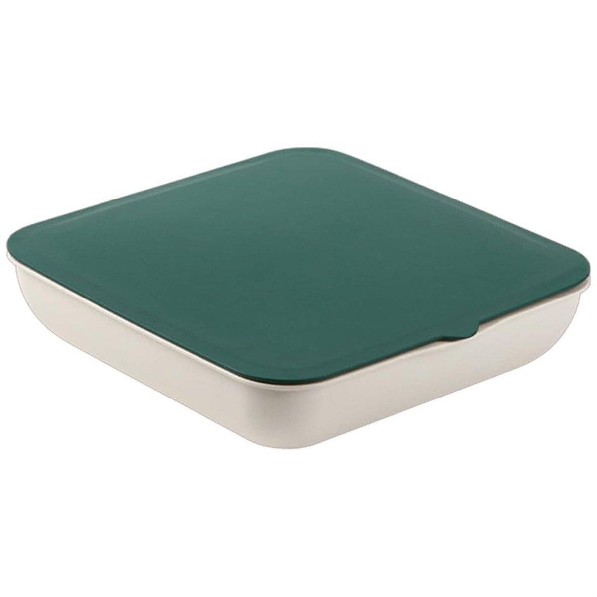 Plastic Fruit Plate Candy Box Dried Fruit Storage Box Snacks Nuts Tray Holder - Green