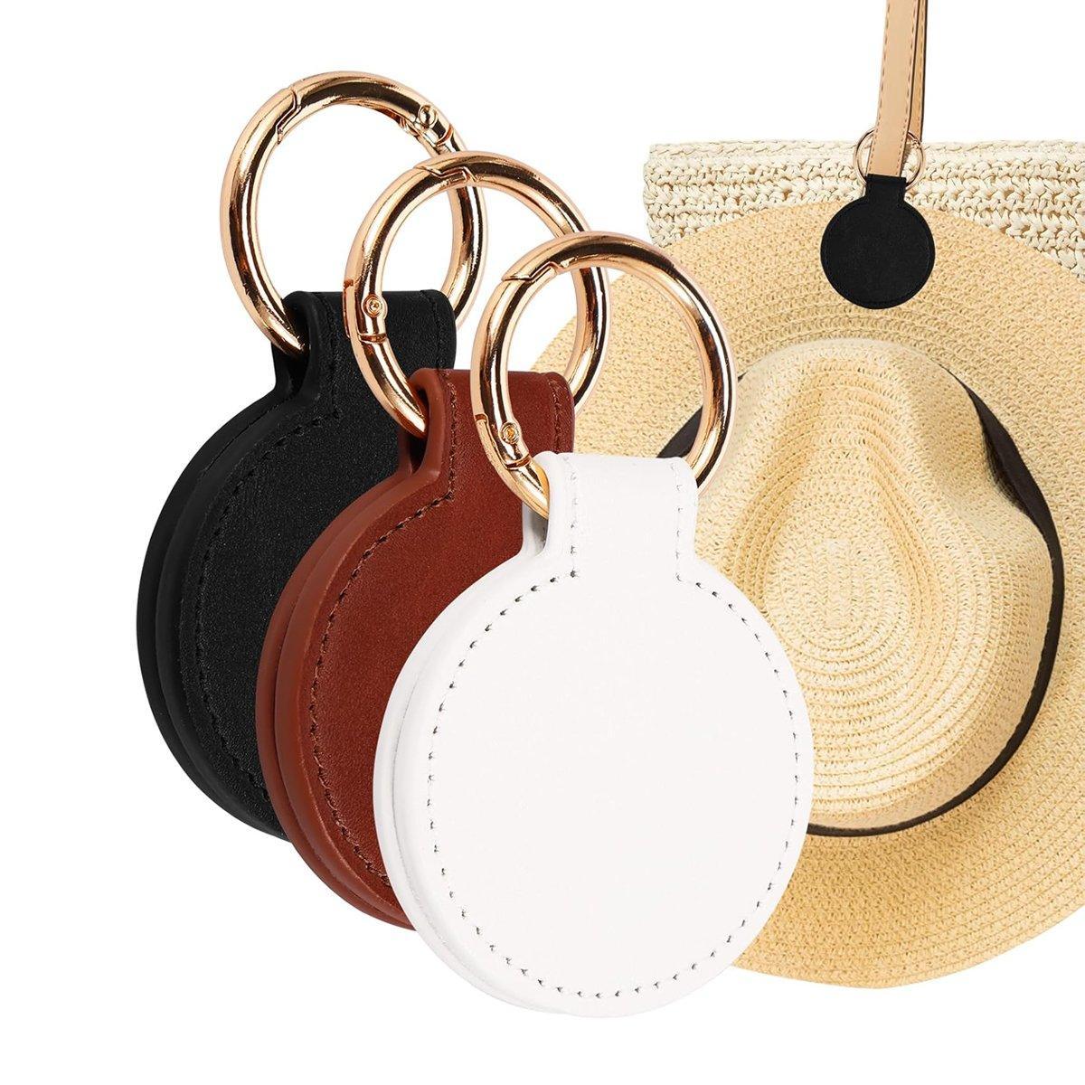 2PCS Hat Clip Holder with Buckle for Backpack Portable Hanging Hook for Hat Storage - White