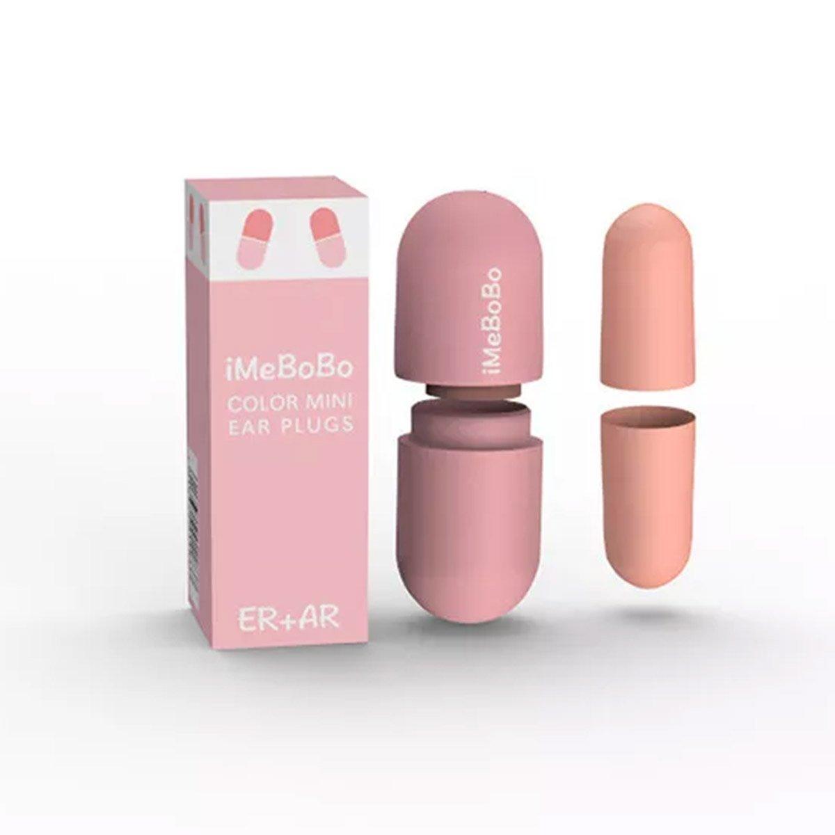 1/2/4 Pairs Soundproof Capsule Earplugs Noise Reduction Ear Plugs for Sleeping - 1pair-Red