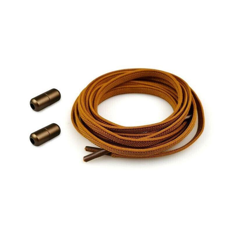 No Tie Locked Elastic Shoelace Shoe Lace Lazy Laces Sports Sneakers - Red