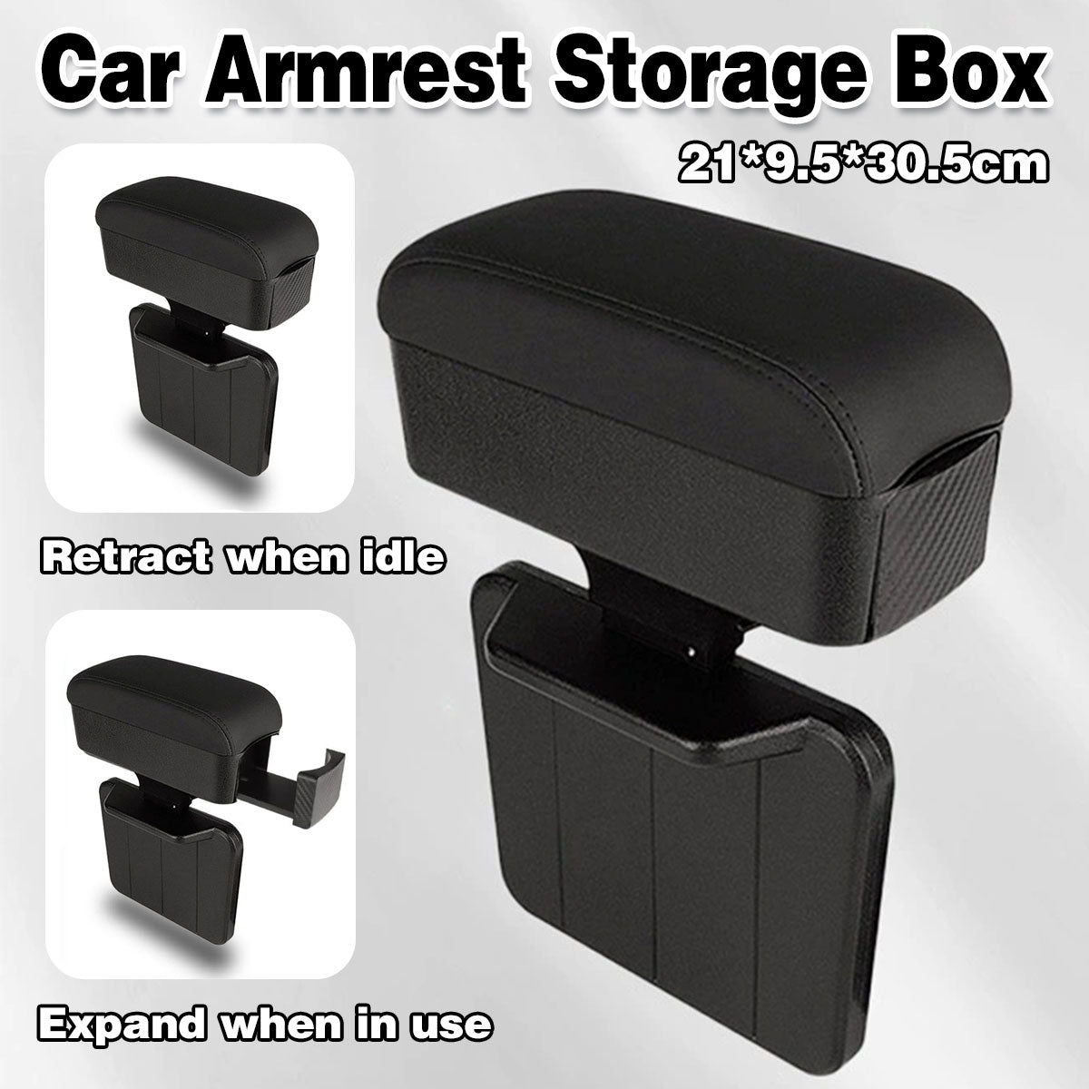 Multifunctional Armrest Storage Box Gap Organizer for Vehicle Interior Use