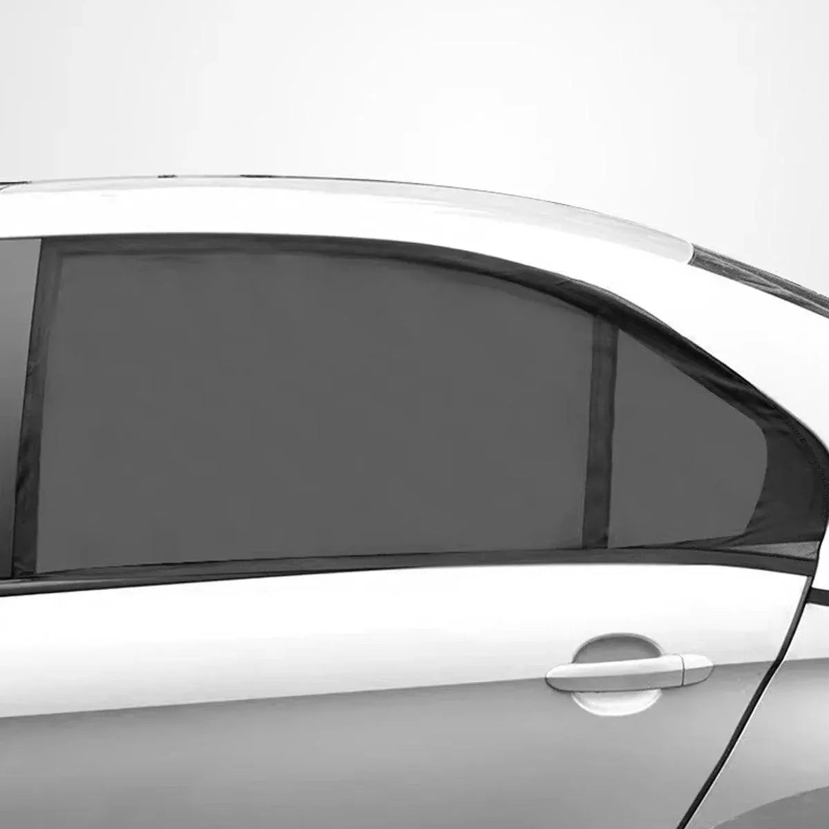 2pcs Car Window Screen Mesh Universal Anti Mosquito Sunshade Curtain Protector