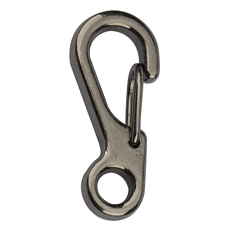10X Mini Alloy Carabiner Keychain Durable Snap Spring Clip Hook - Gun Grey
