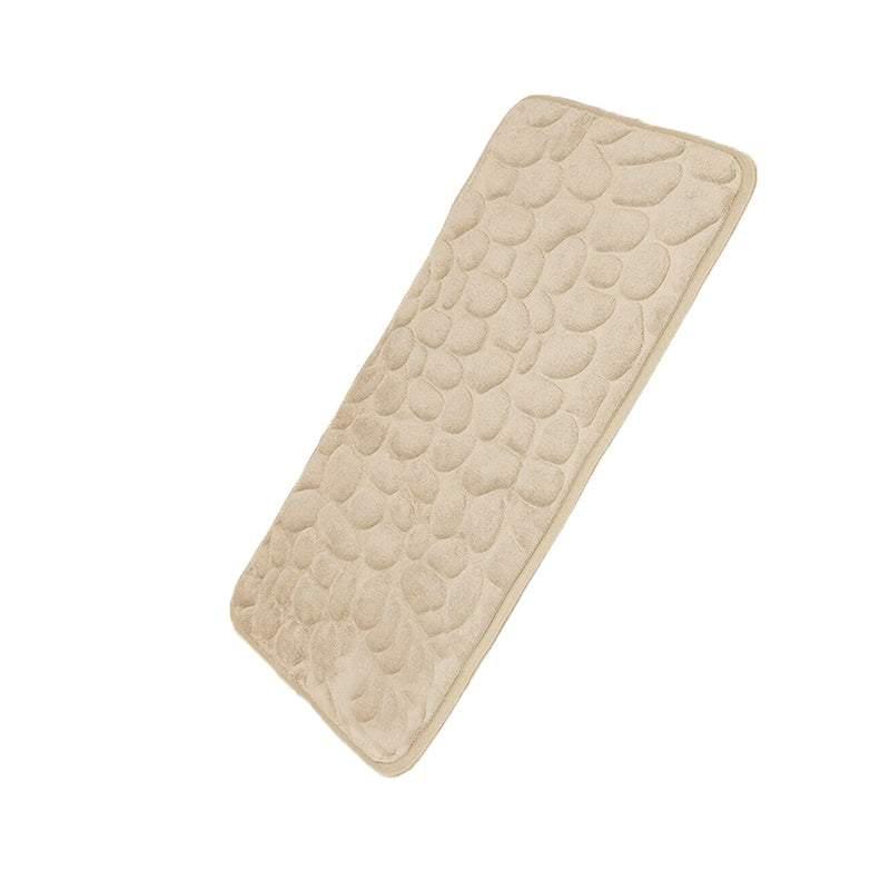 40x60cm Non-Slip Memory Foam Bath Mat Super Absorbent Floor Rug for Bathroom Use - Black