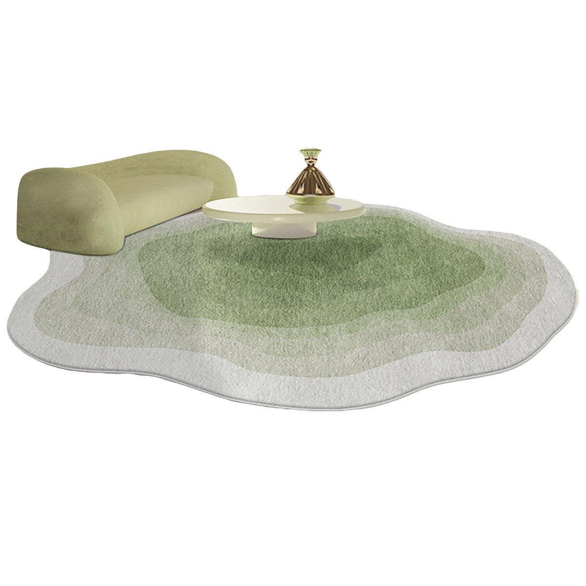 Shaped Cashmere Carpet Living Room Full Blanket Cloakroom Dressing Table - Blue