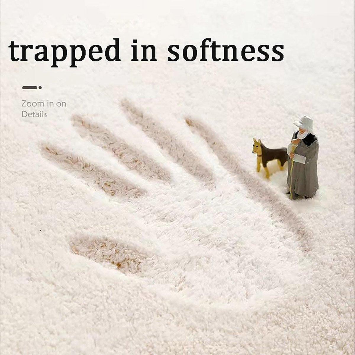 Shaped Cashmere Carpet Living Room Full Blanket Cloakroom Dressing Table - Purple