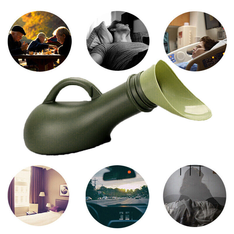 Portable Urinal Bottle for Travel Camping Car Emergency Use - Unisex 1000ml