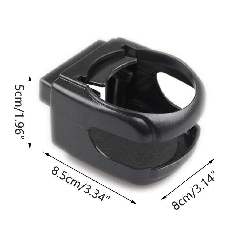 Car Cup Holder Air Vent Drink Mount Black Clip-On Can Bottle Holder for Vehicle Black
