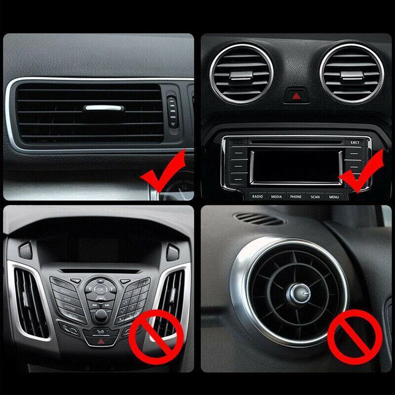 Car Cup Holder Air Vent Drink Mount Black Clip-On Can Bottle Holder for Vehicle Black