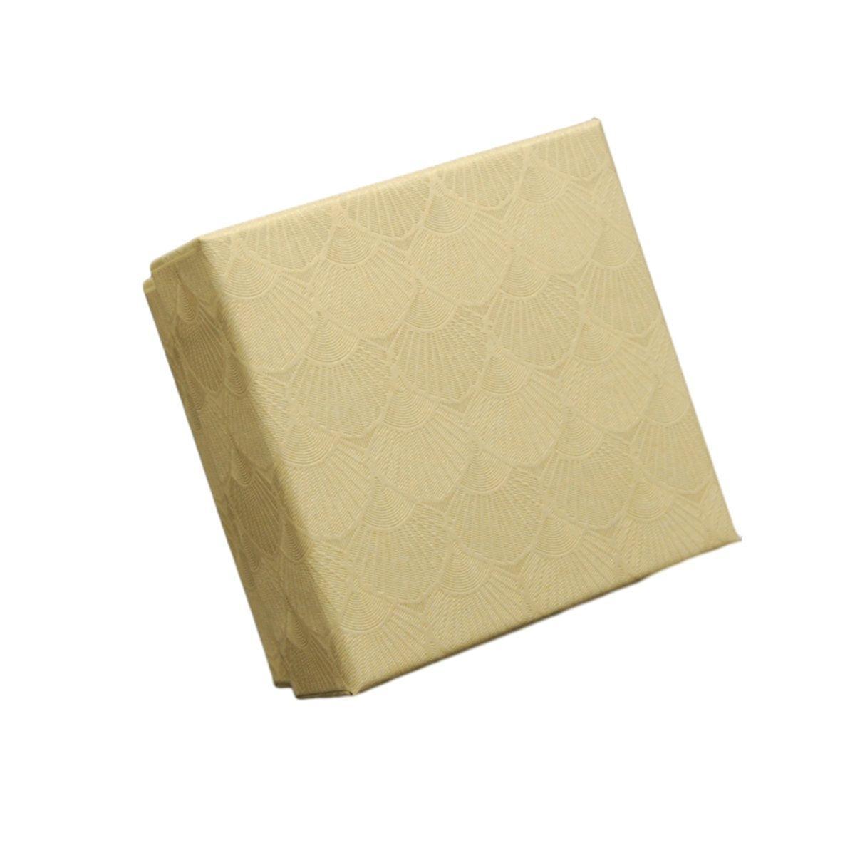 25X Jewelry Gift Boxes Shell Pattern 7.5CM Small GiftBox Empty Jewelry With Foam - Red