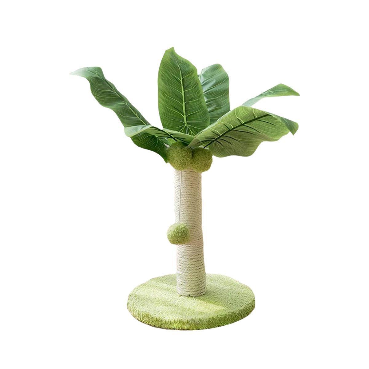 Cat Scratching Coconut Tree Kitten Post Sisal Covered Scratcher Pole Toy 32/38cm - M