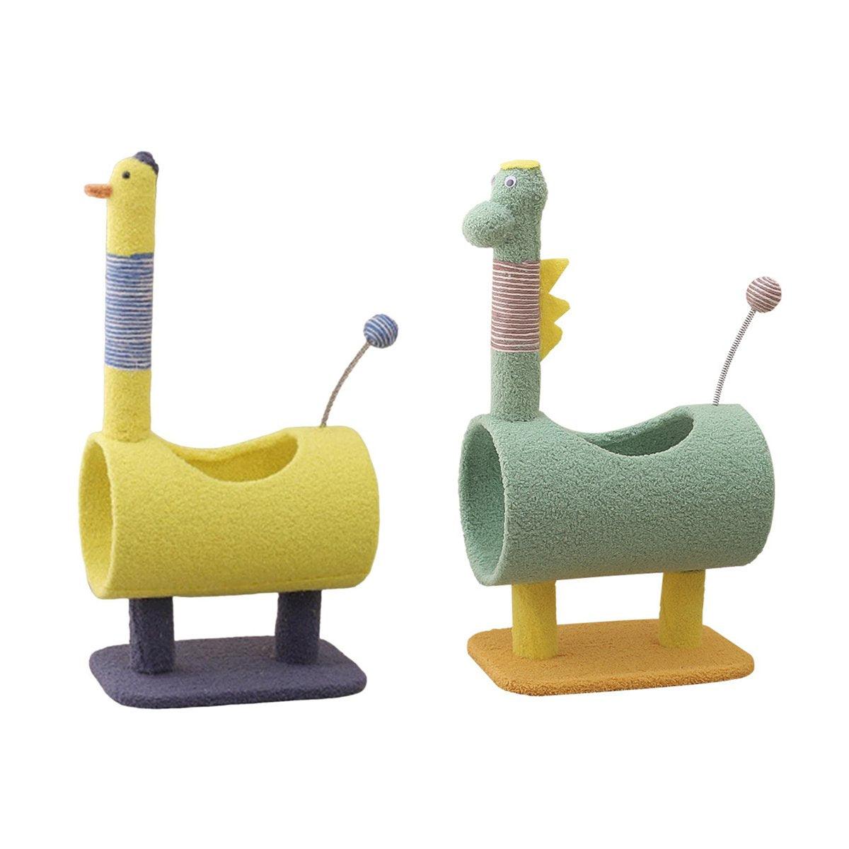 Climbing Frame Cat Scratching Post Jumping Platform Pet Toys for Cats and Kitten - Yellow