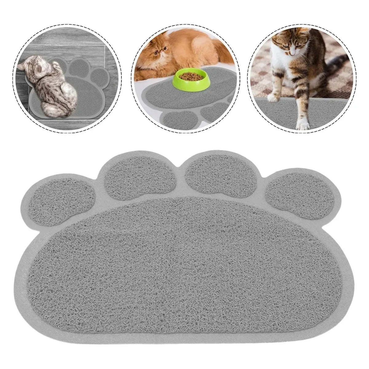 Cat Litter Mat Two Pieces Soft Pet Foot Pad Mat For Dog And Cat Toilet Training