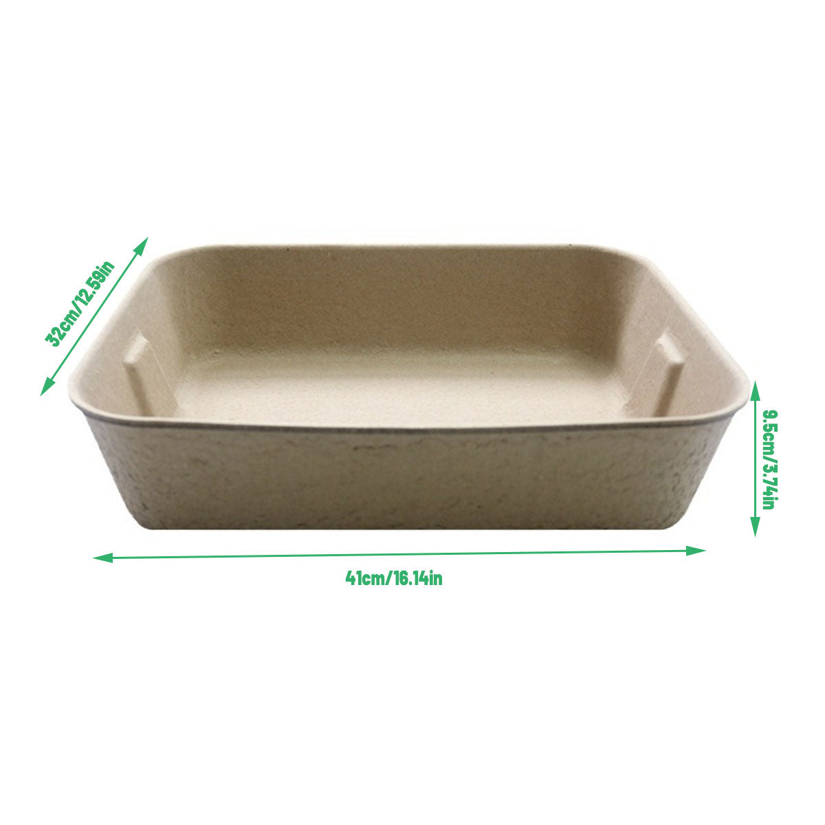 10pcs Disposable Litter Box Pulp Degradable Pet Tray Travel Portable Eco Use
