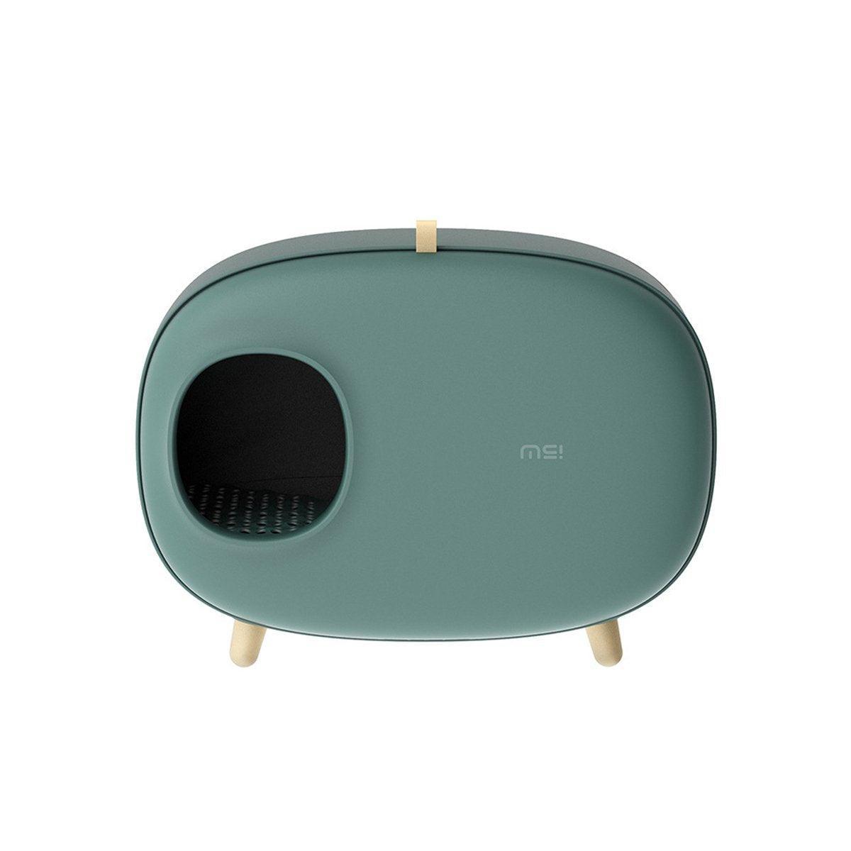 Cat Litter Box Semi-closed Cat Supplies Cat Toilet Drawer Large Cat Litter Box - Green
